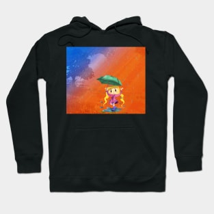 Dancing in the rain illustration Hoodie